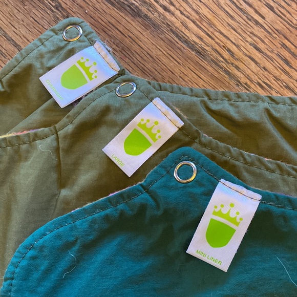 Party in my pants pads womens cotton flannel menstrual set mini large overnight - Picture 5 of 8